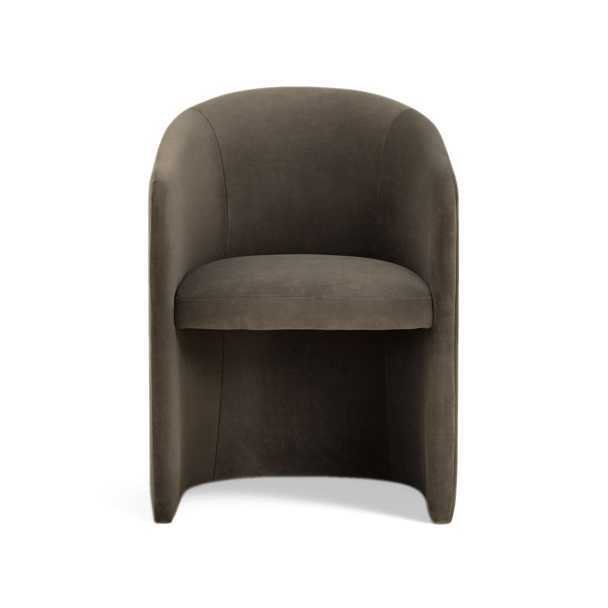 Seraphina performance velvet chair base and supportive structural frame construction