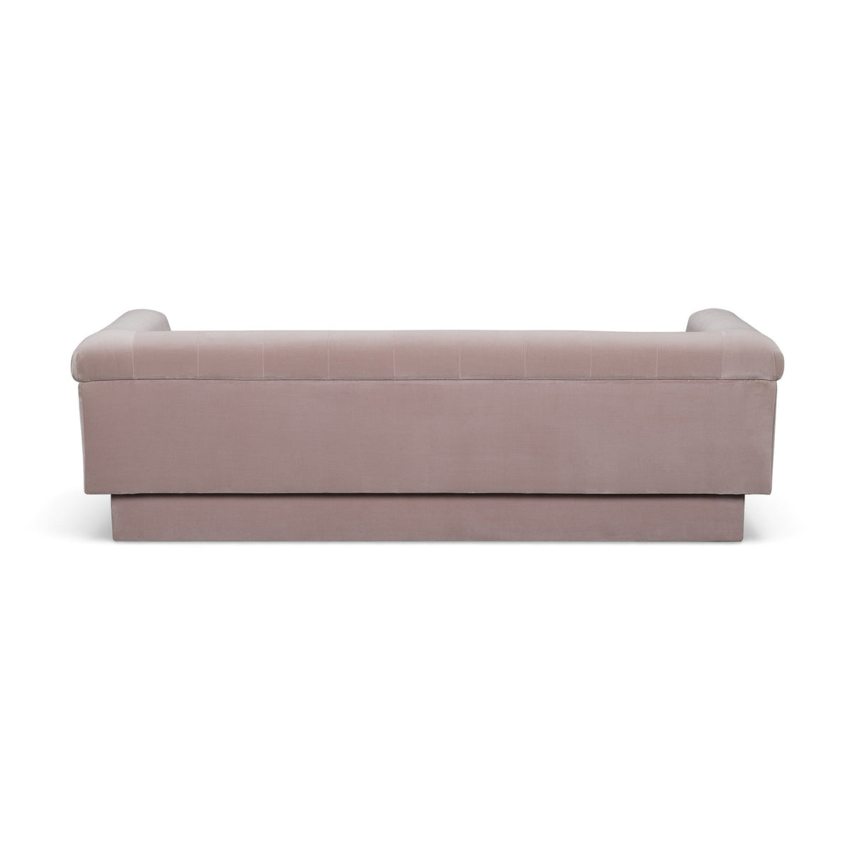 Close-up view of velvet fabric texture and tufted depression details