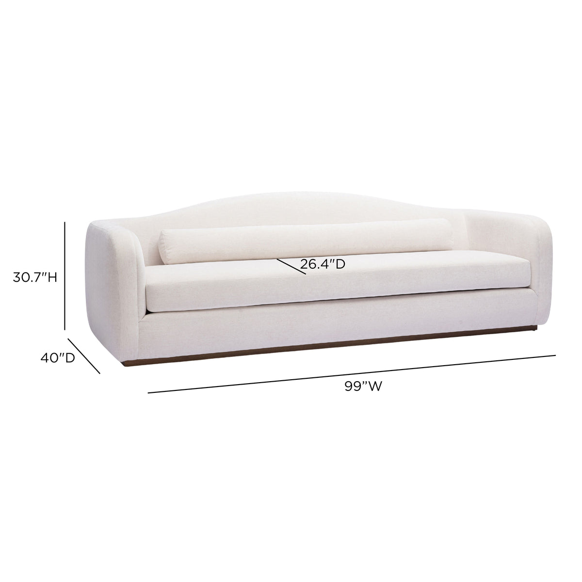 Camille 99" Sofa - View 7