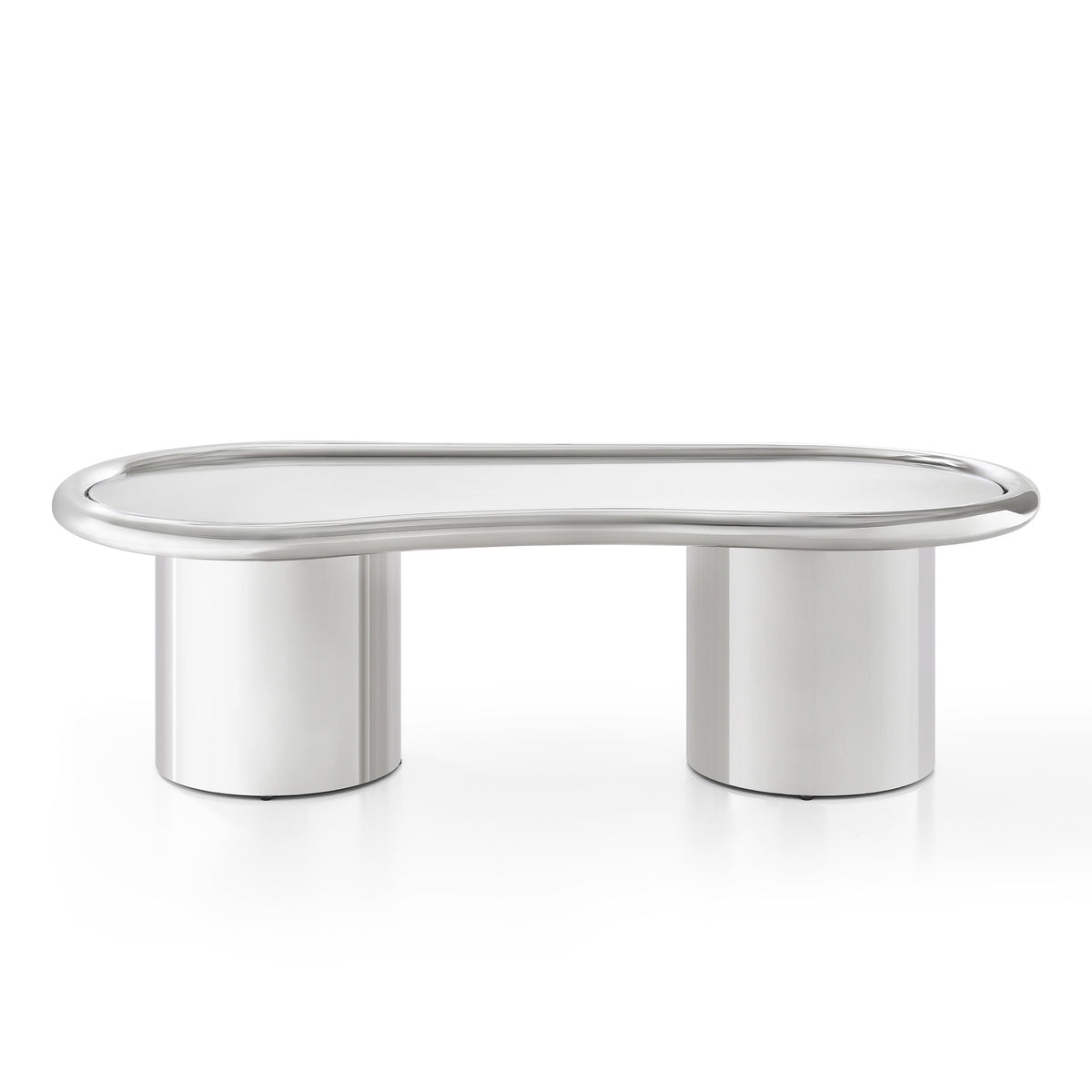 Sorya 51" Chrome Coffee Table - View 2