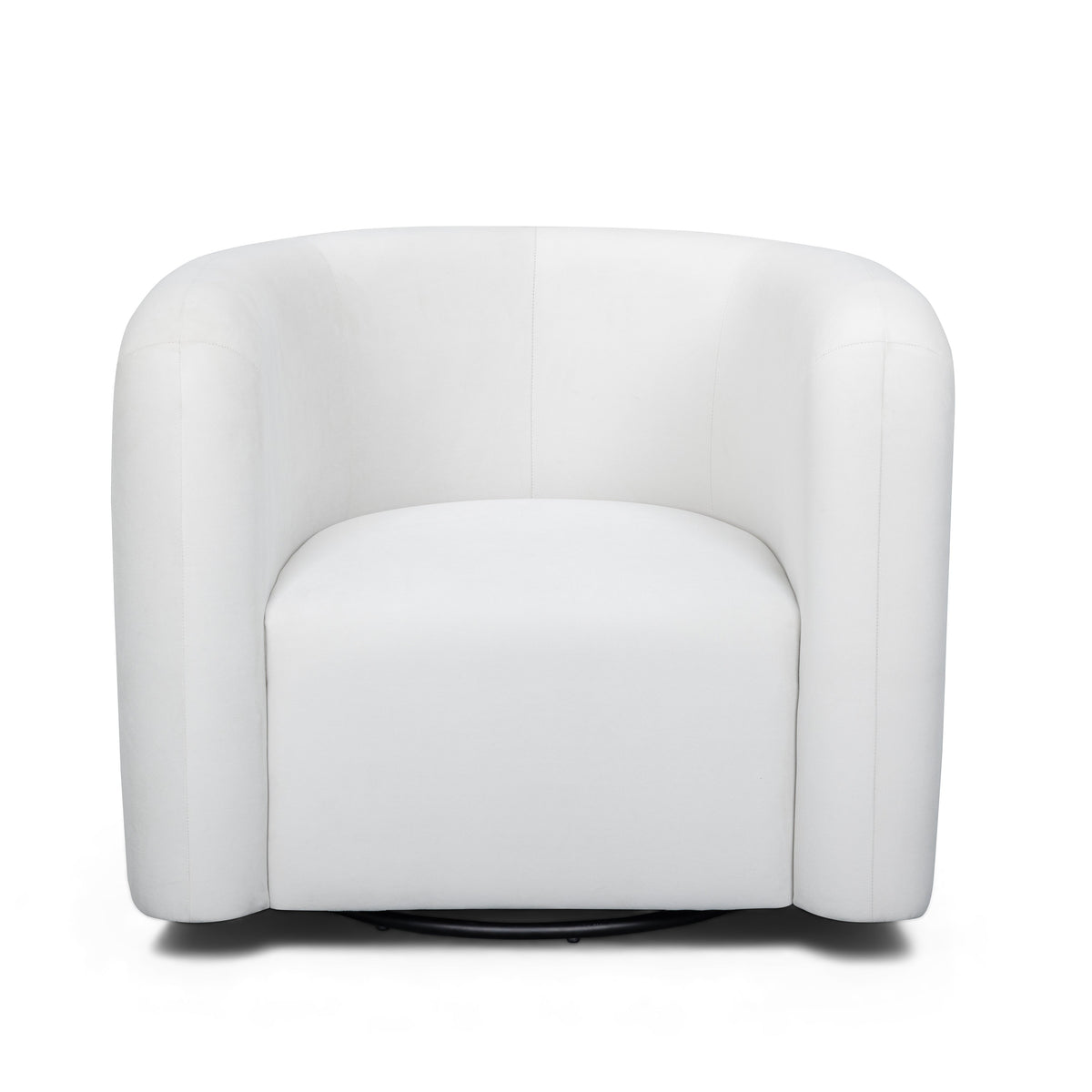 Curves Performance Velvet Swivel Accent Chair - View 11
