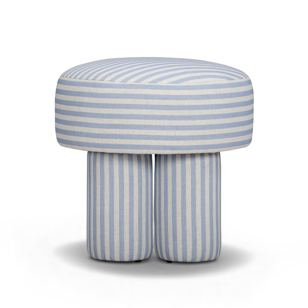 Masha Linen Accent Stool - View 4