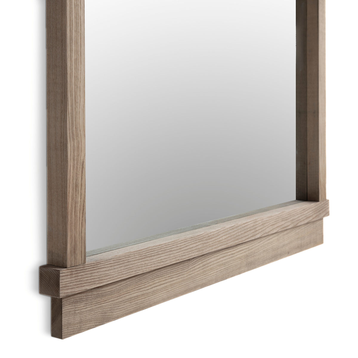 Aimee 44"X77" Solid Brushed Ash Floor Mirror - View 6