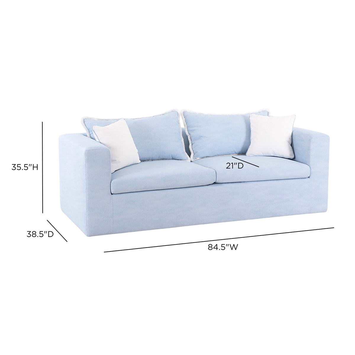 Salty 85" Indoor/Outdoor Sofa - View 7