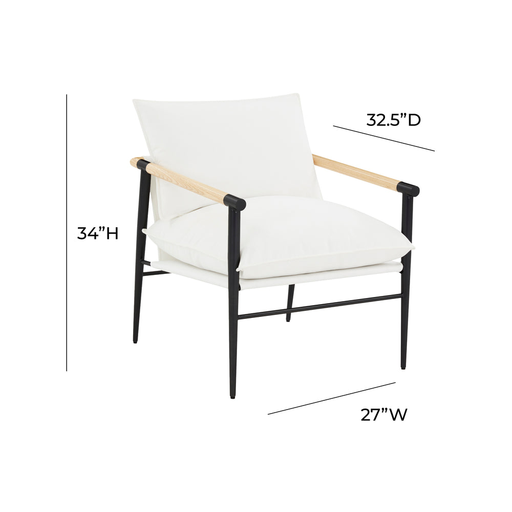 Cali Performance Fabric Accent Chair dimensions