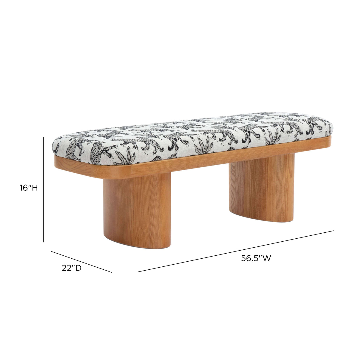 Ollie Upholstered Bench (48"-57") - View 24