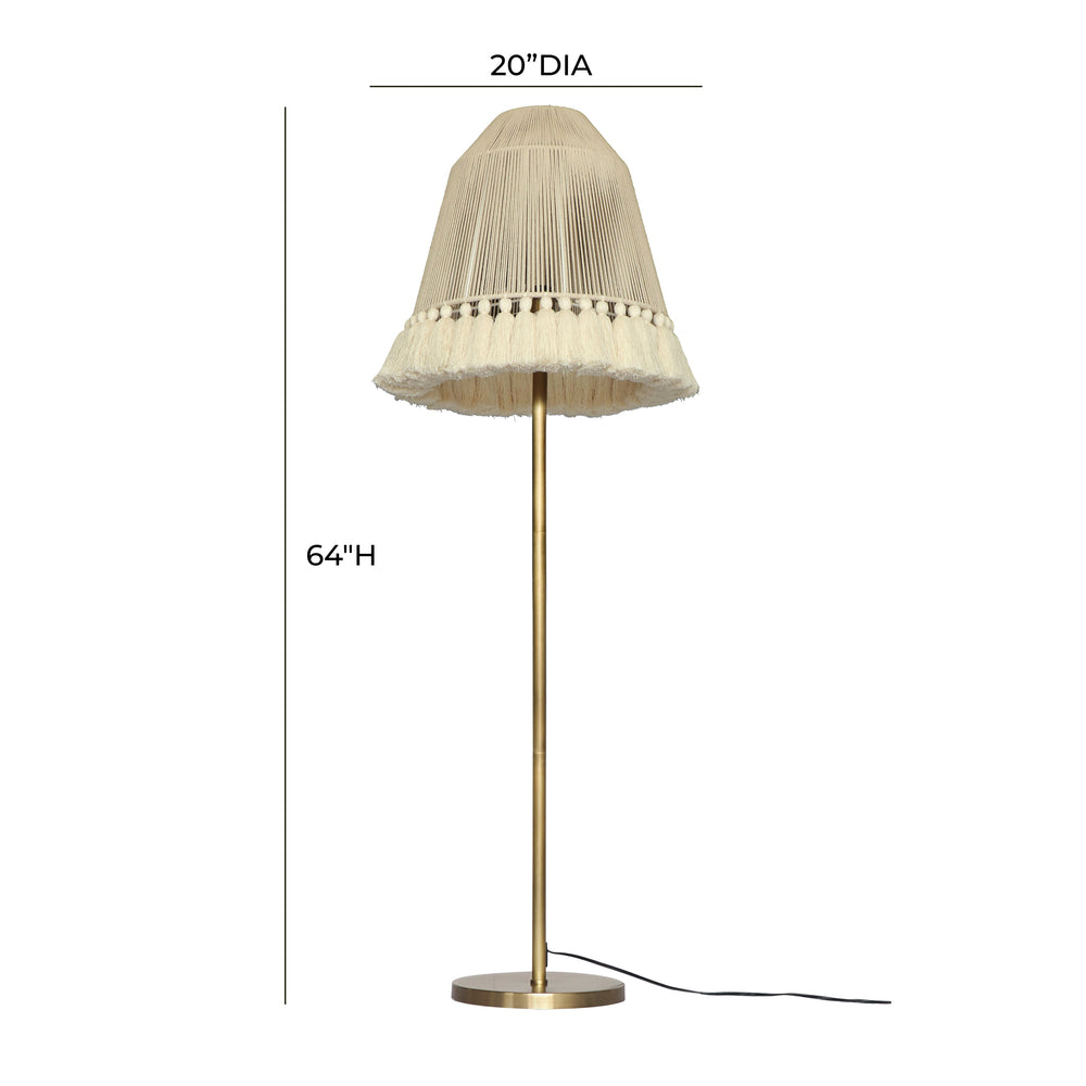 June White Floor Lamp dimensions