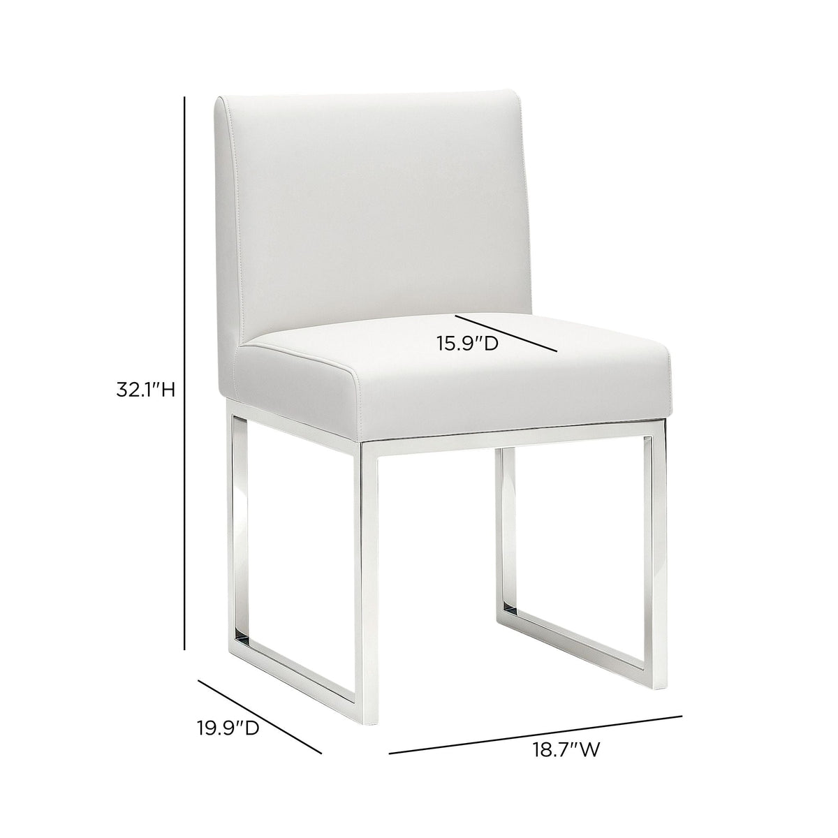 Low angle perspective highlighting the Art Deco geometric lines of the stainless steel frame