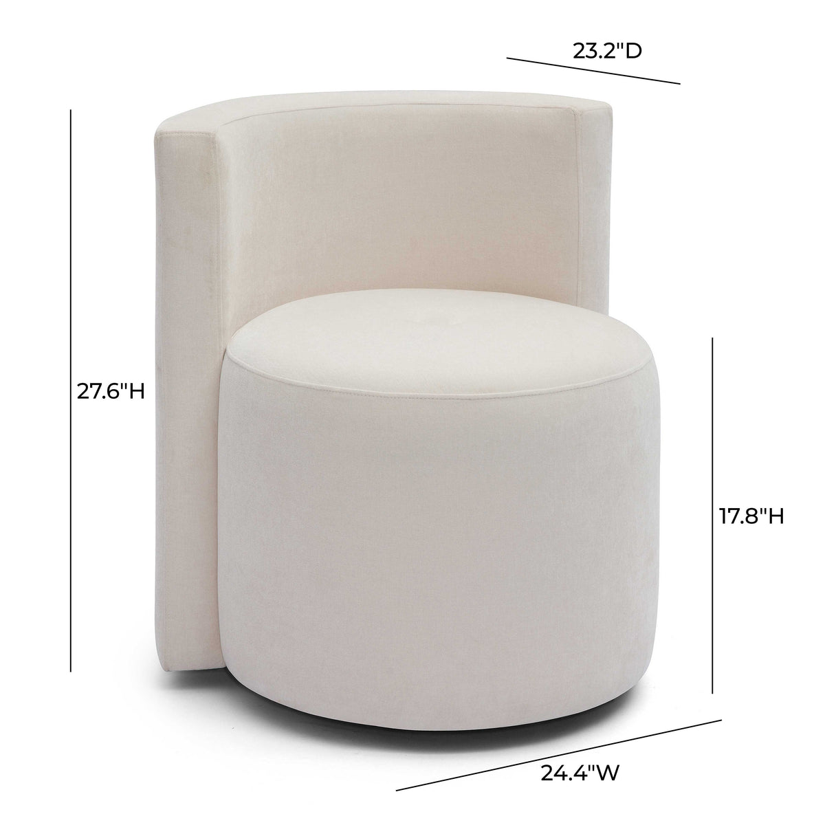 Alyssa Rolling Desk Chair - View 12