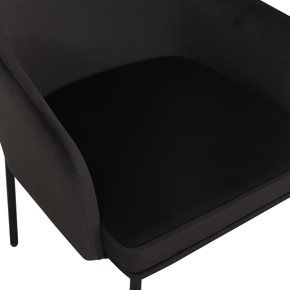Sydney Performance Velvet Armchair - Set of 2 - View 5
