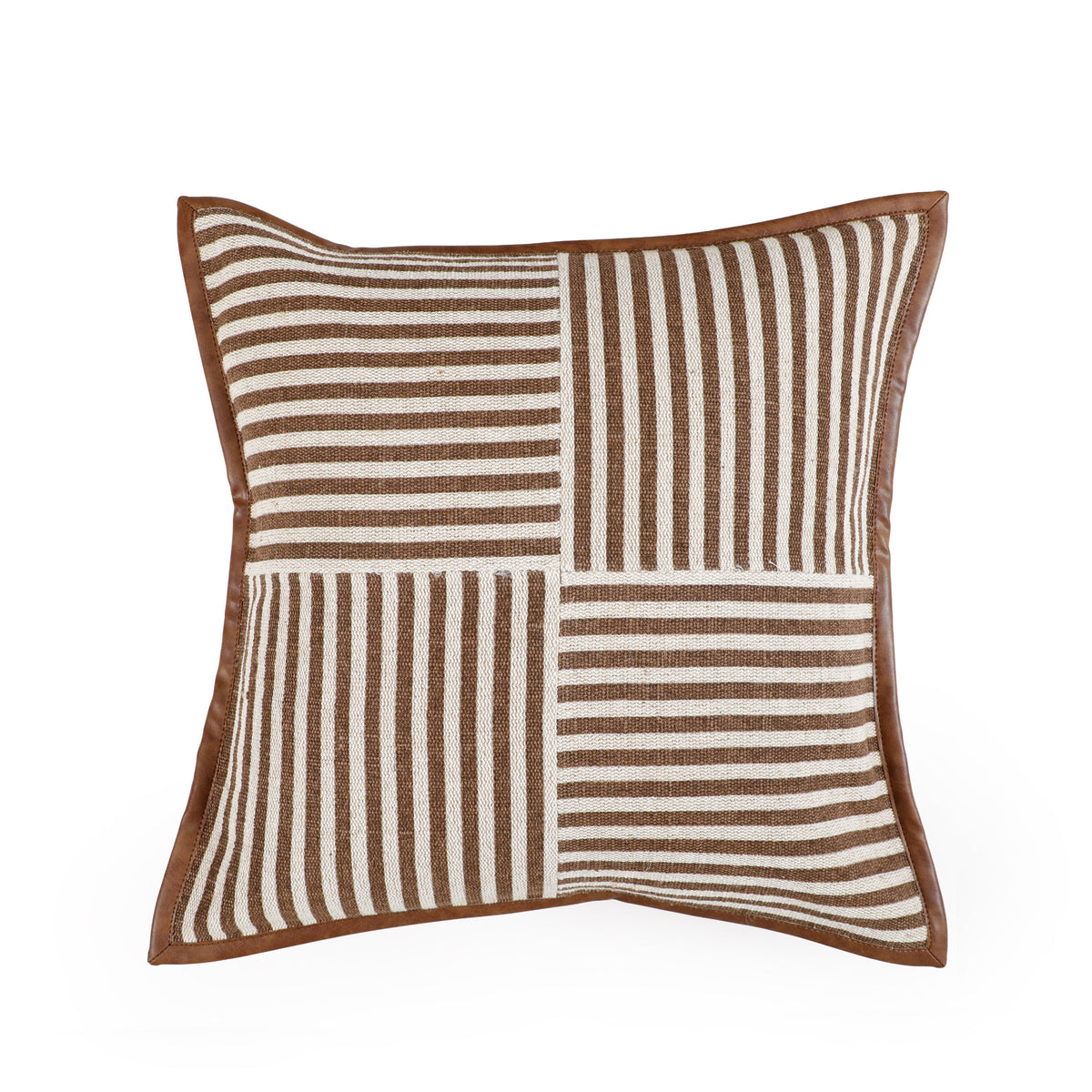 Kora 20" Cotton Jute Contract-Grade Throw Pillow - View 25