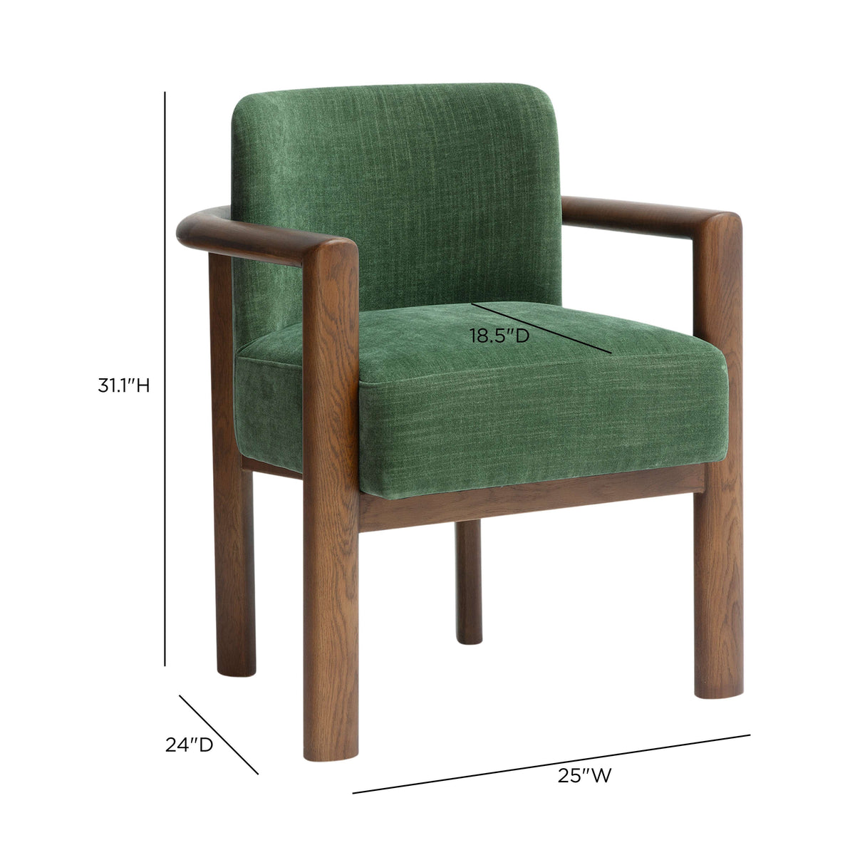 Lifestyle presentation of multiple Irma Dining Chairs in a modern dining room setup