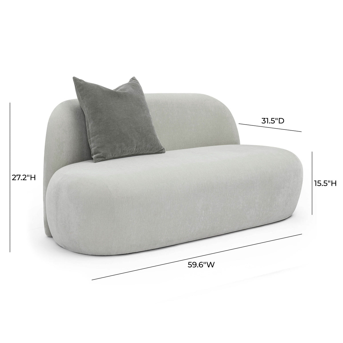 Carraway 59" Loveseat - View 12