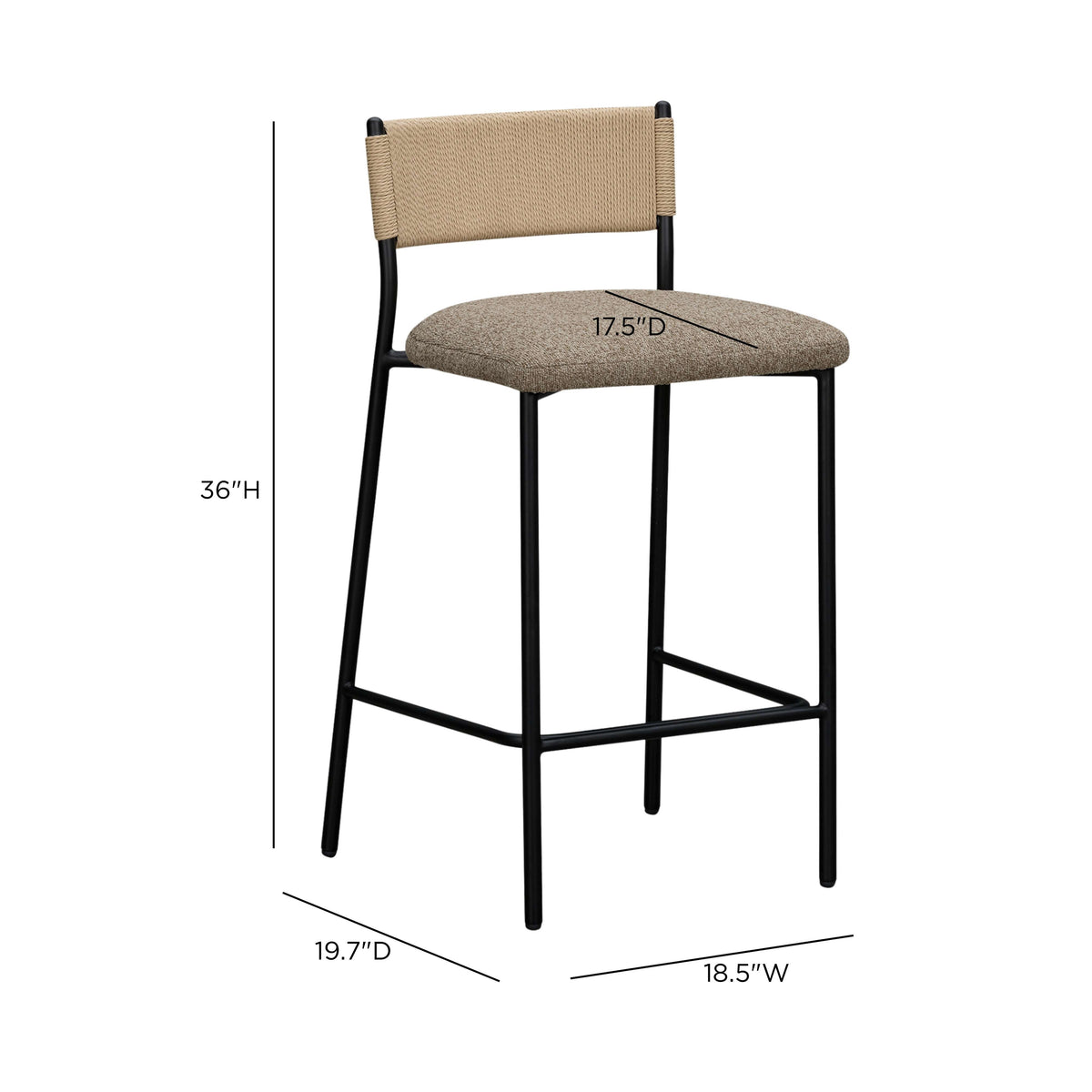 Celine Boucle Bar And Counter Stool - View 6