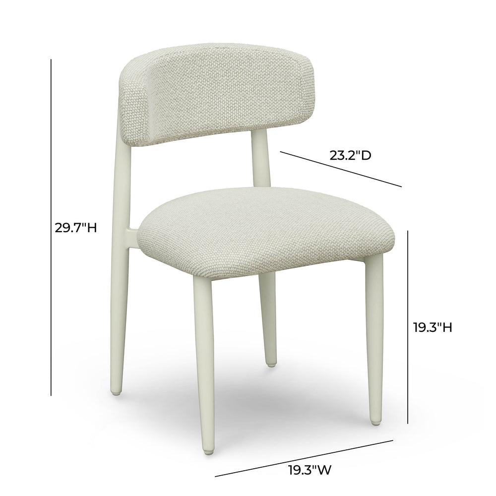 Annika Textured Outdoor Dining Side Chair dimensions