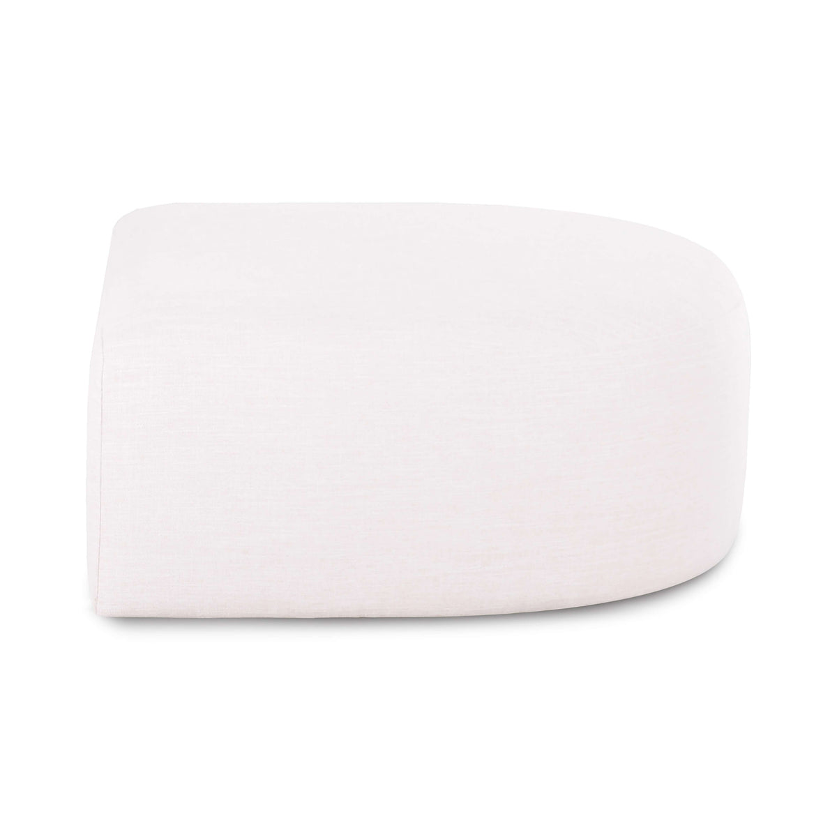 Front profile view of the Gorge square modular ottoman with performance fabric
