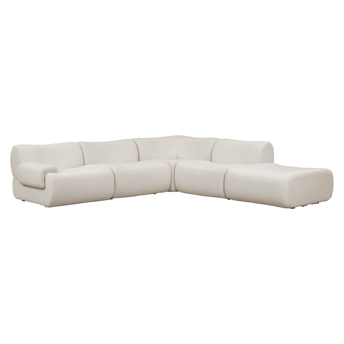 Zenith 5-Piece Contract-Grade Upcycled Fabric Modular Sectional - View 16