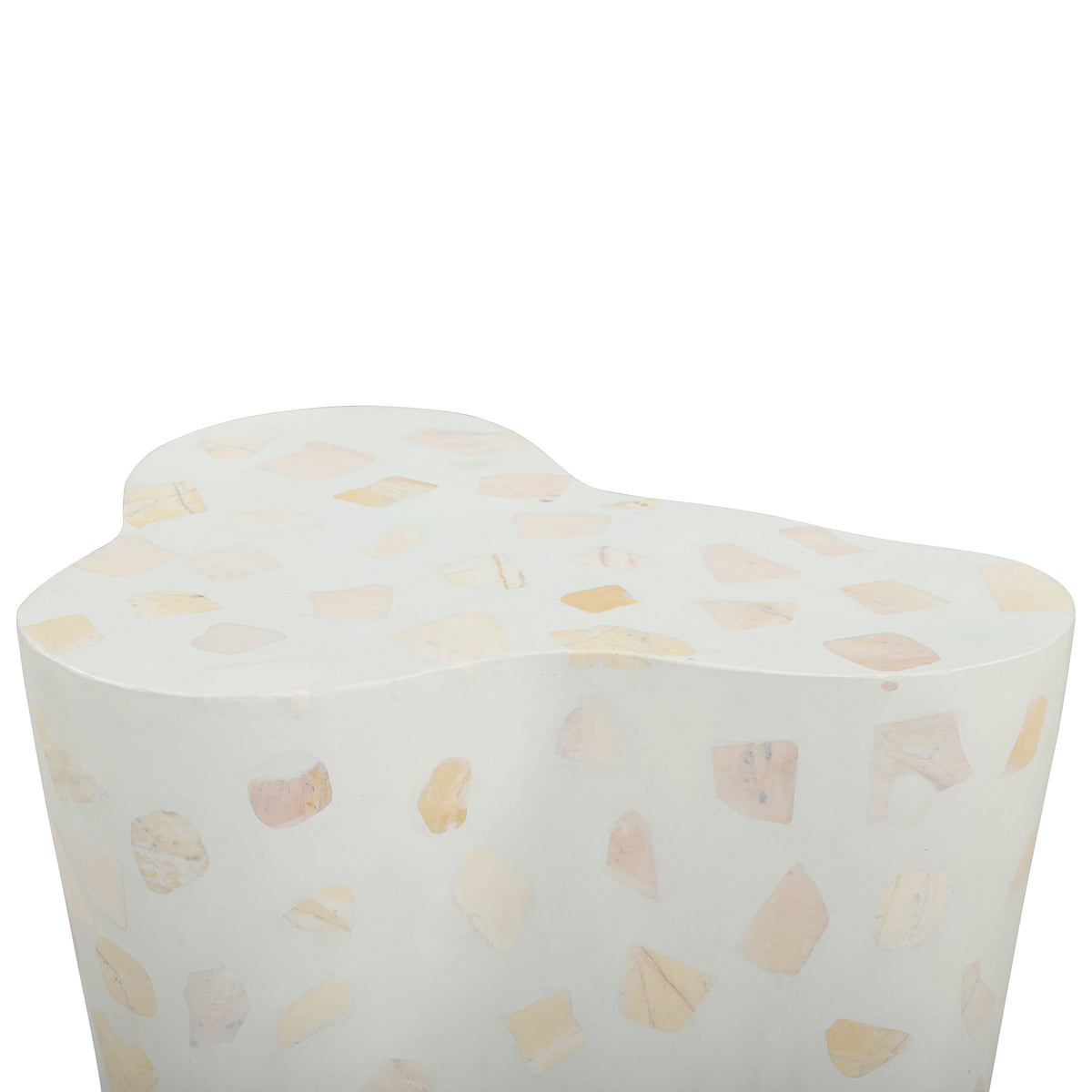 Slab Faux Terrazzo Indoor/Outdoor Side Table - View 10