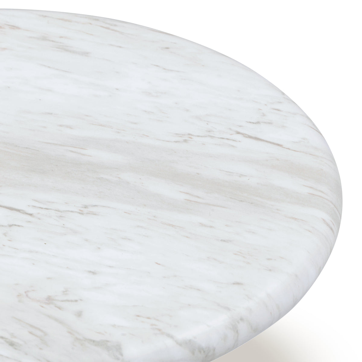 FOAK Juju round nesting coffee table set in Red Levanto faux marble finish