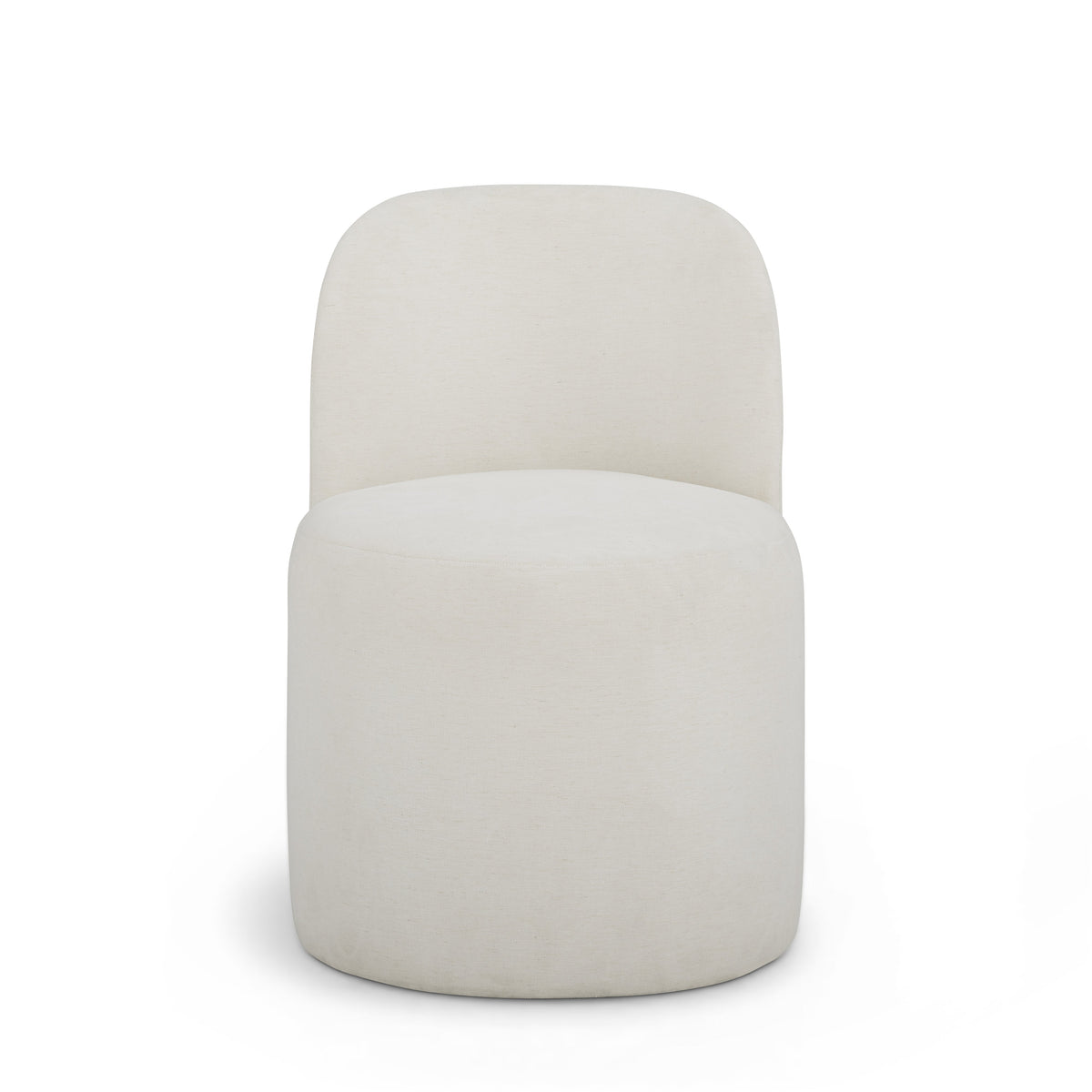 Persa Round Back Performance Chenille Dining Chair - View 3