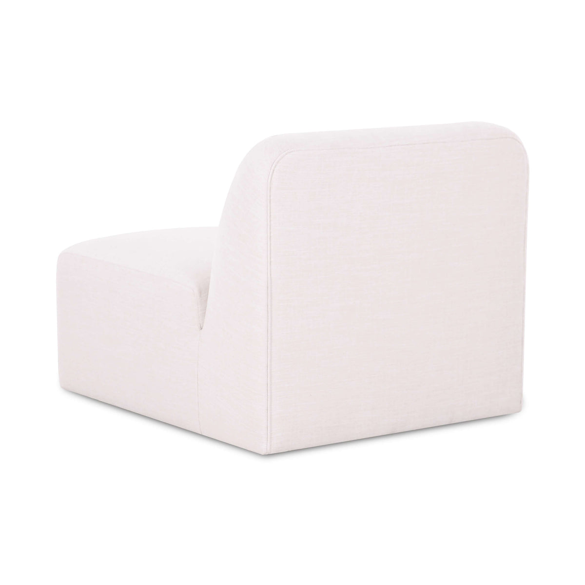 FOAK Gorge armless chair back view highlighting clean-lined modular design