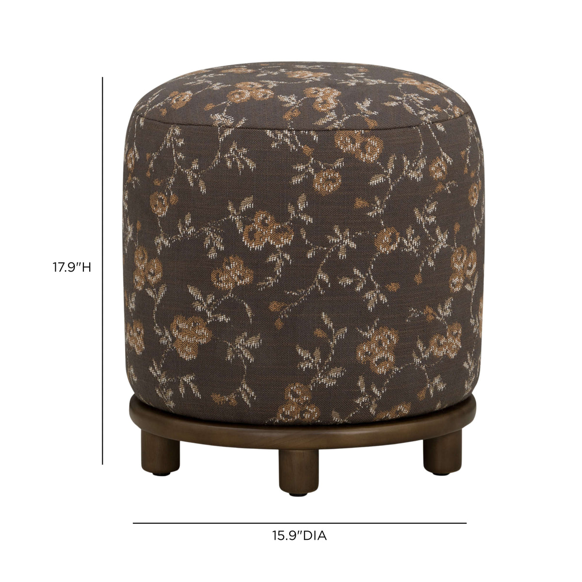 Bisou Performance Jacquard Ottoman - View 5