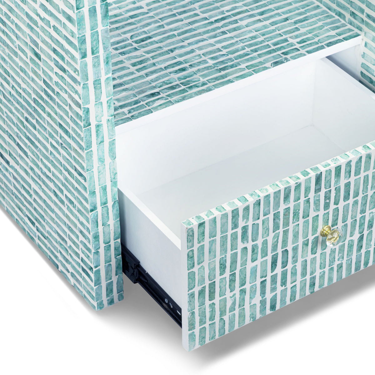Tia 20" Mother of Pearl Nightstand - View 4