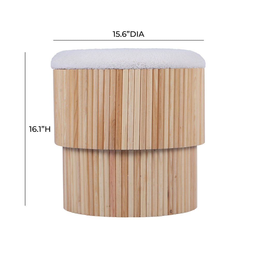 Sagano Tiered Storage Ottoman dimensions