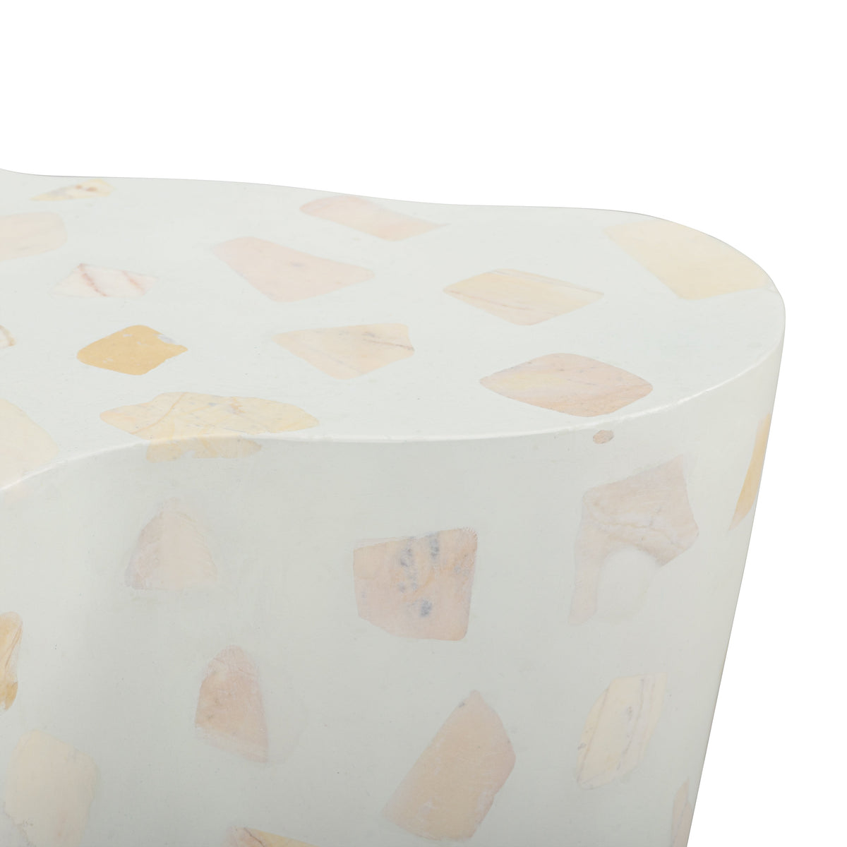 Slab Faux Terrazzo Indoor/Outdoor Side Table - View 11