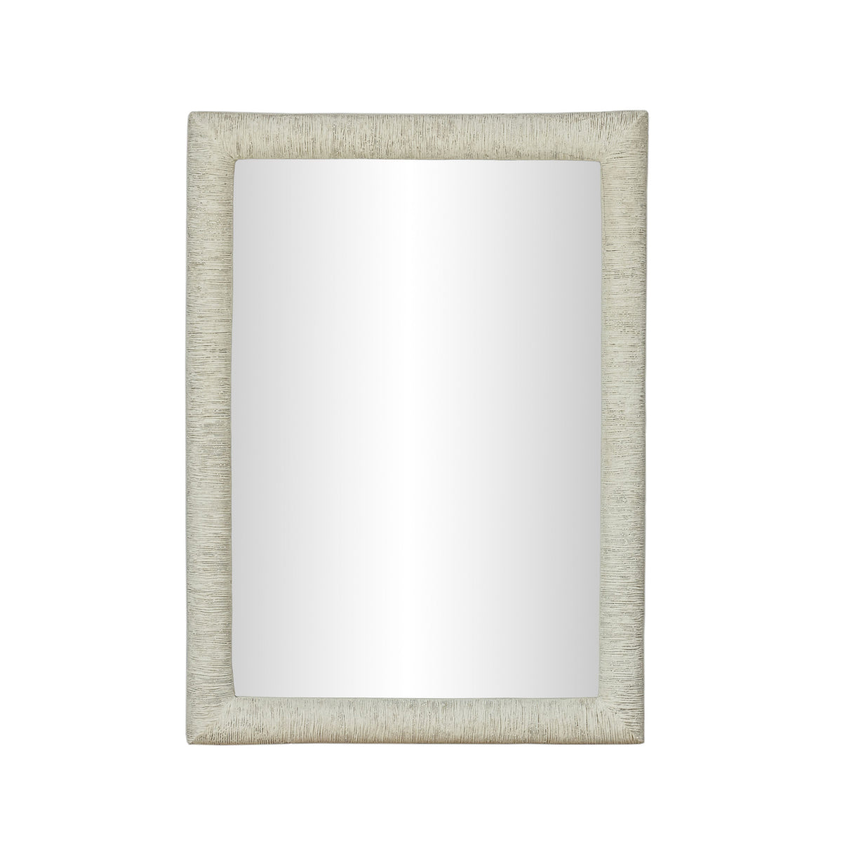 Orpheus 34"X47" Ribbed Faux Stone Rectangular Wall Mirror - View 2