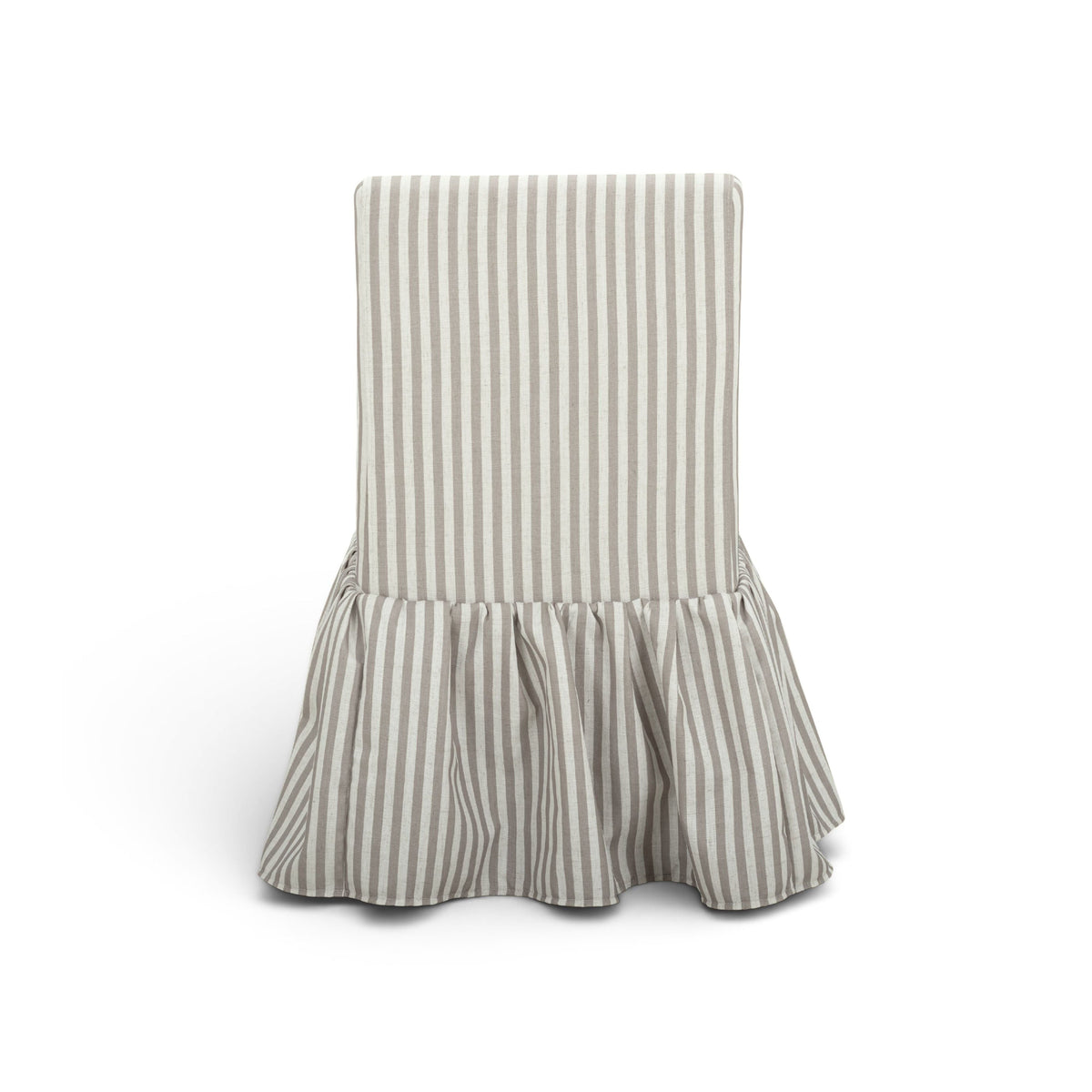 Gertrude Striped Performance Linen Skirted Dining Chair - View 24