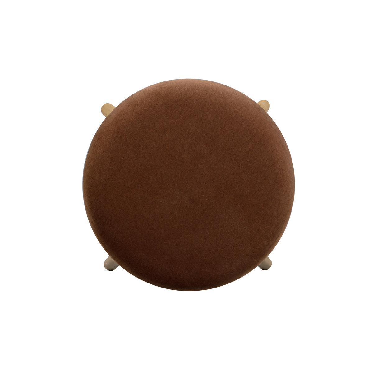 Oodle Performance Vegan Mohair Bar and Counter Stool angled perspective on hardwood flooring