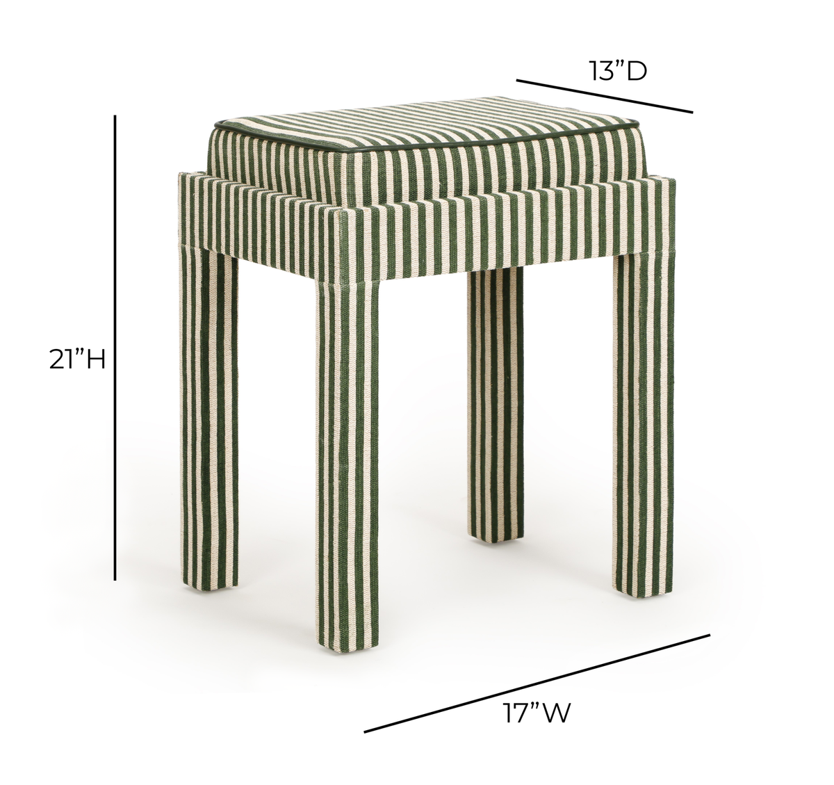 Kora Cotton Jute Contract-Grade Accent Stool - View 15
