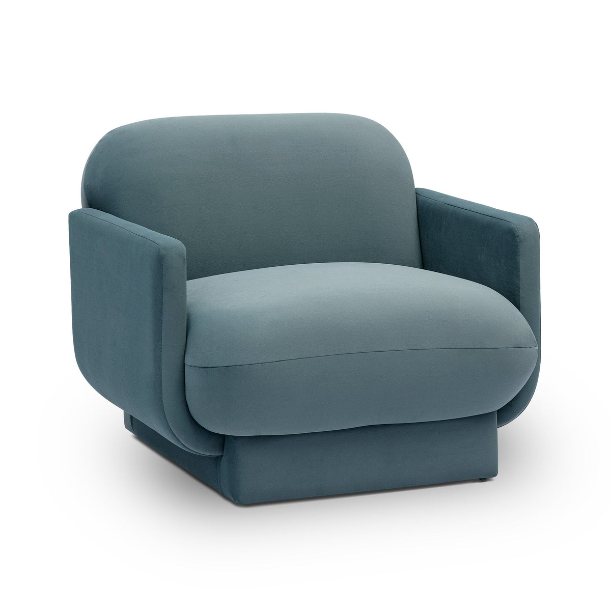 Azalea Accent Chair placed alongside a contemporary sofa setting