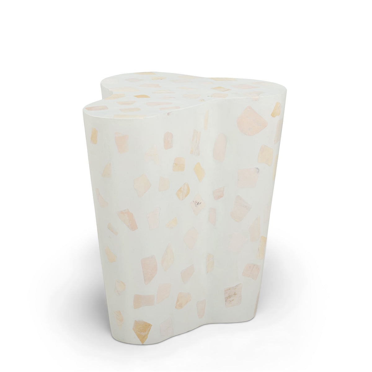Slab Faux Terrazzo Indoor/Outdoor Side Table - View 9