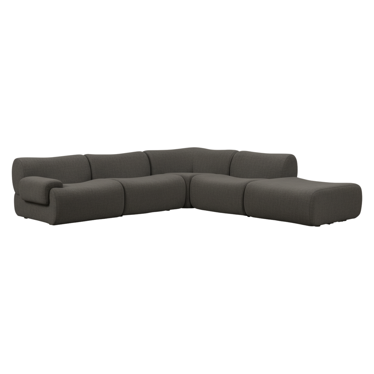 Zenith 5-Piece Contract-Grade Upcycled Fabric Modular Sectional - View 22