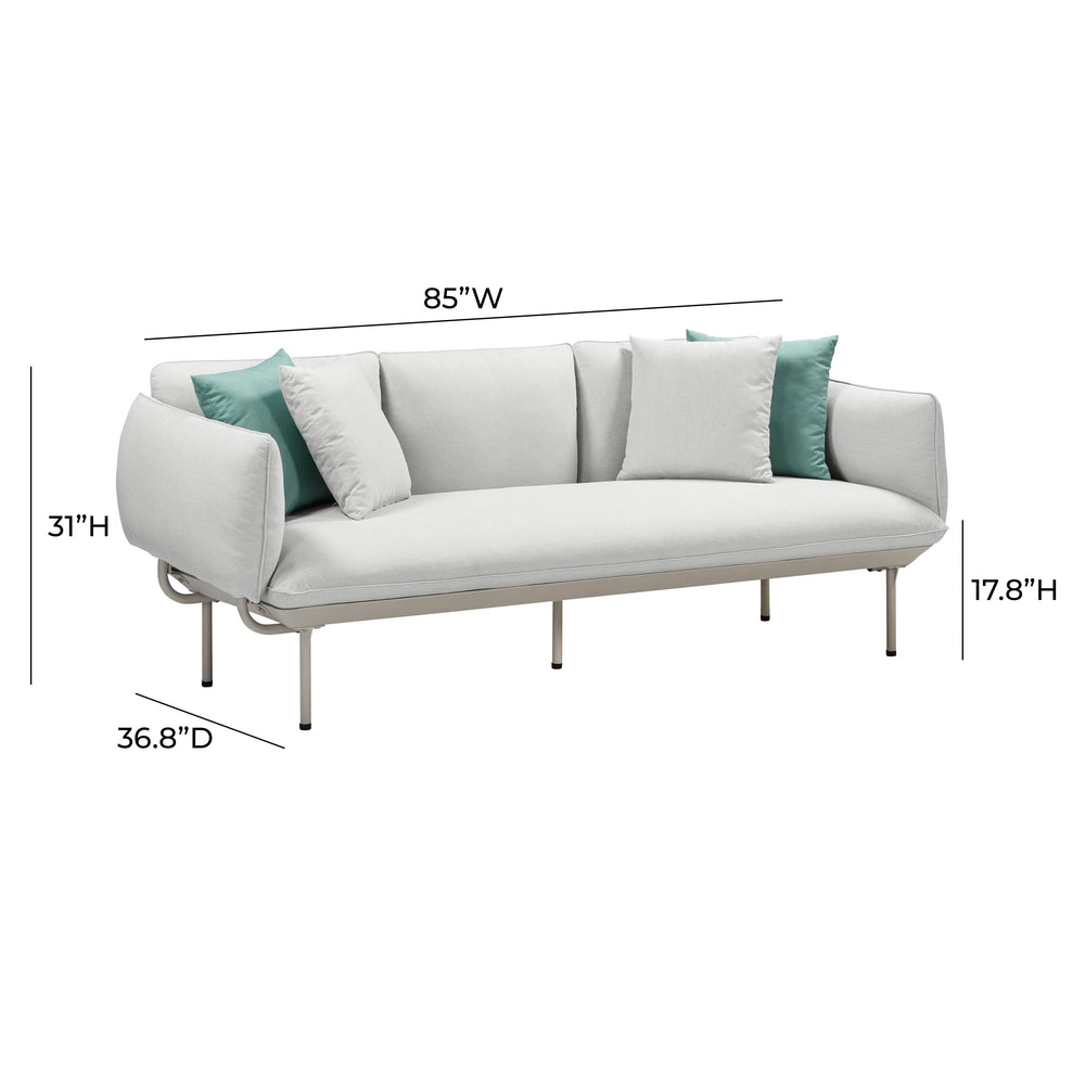 Katti 85" Outdoor Sofa dimensions