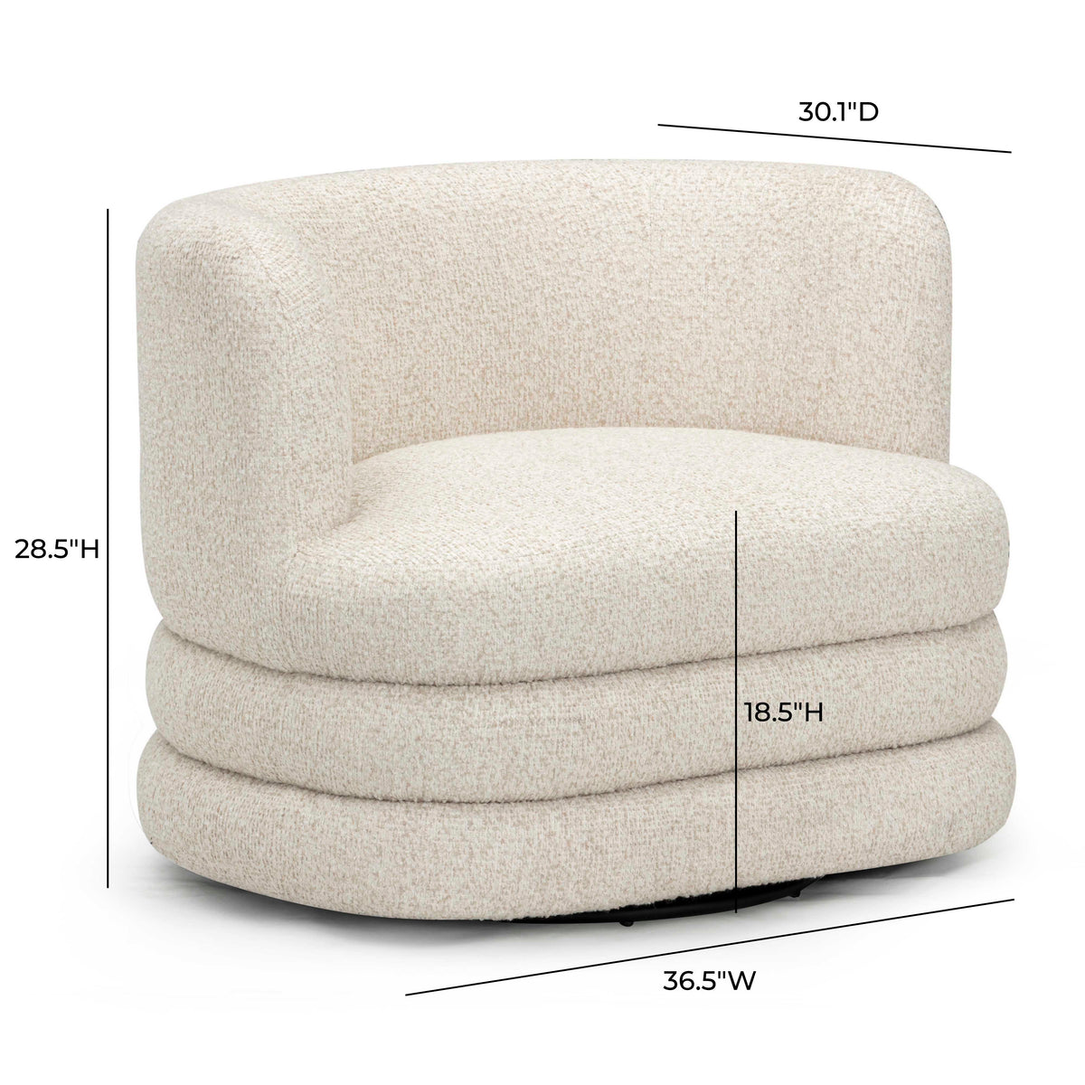 Astor Swivel Hotel Lounge Chair - View 34