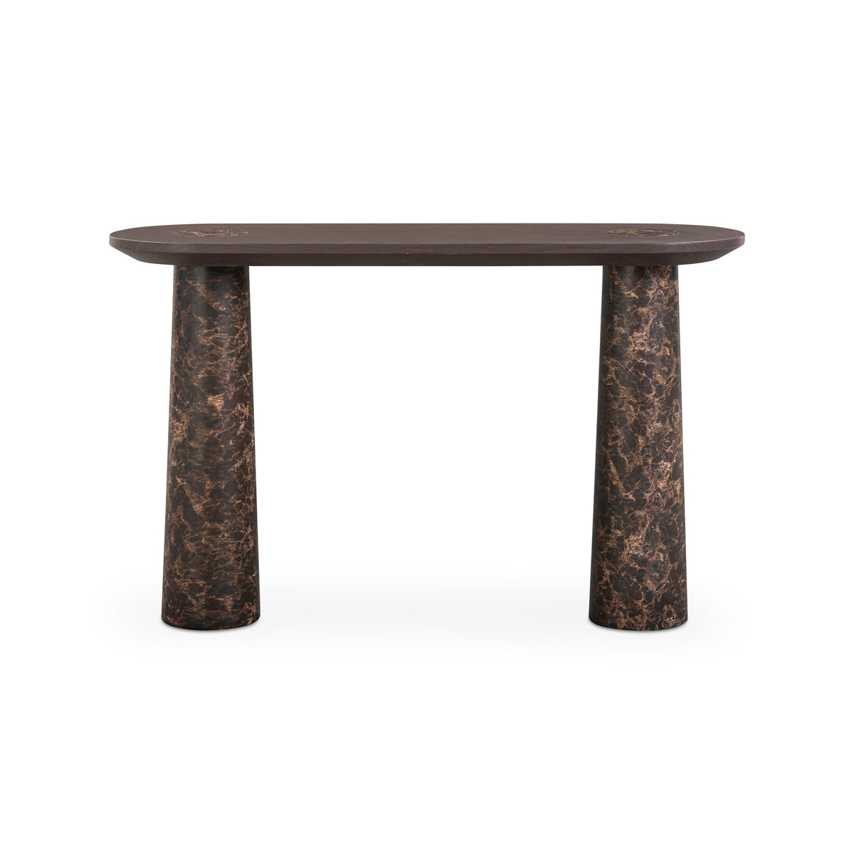 Braya 50" Faux Emperador Marble Console Table - View 1