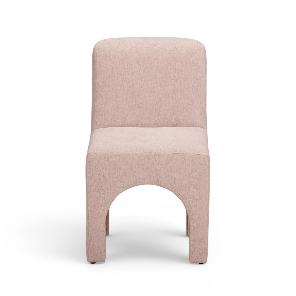 Tomlin Performance Chenille Dining Chair in Tan three-quarter angle