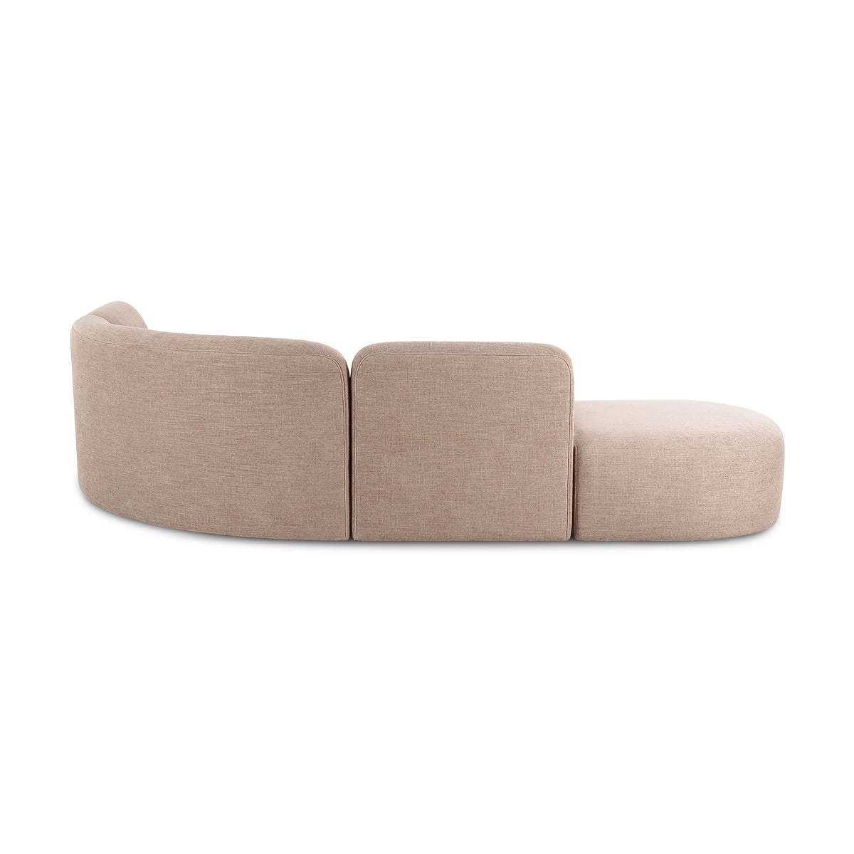 Side profile highlighting the deep European seat depth and low backrest