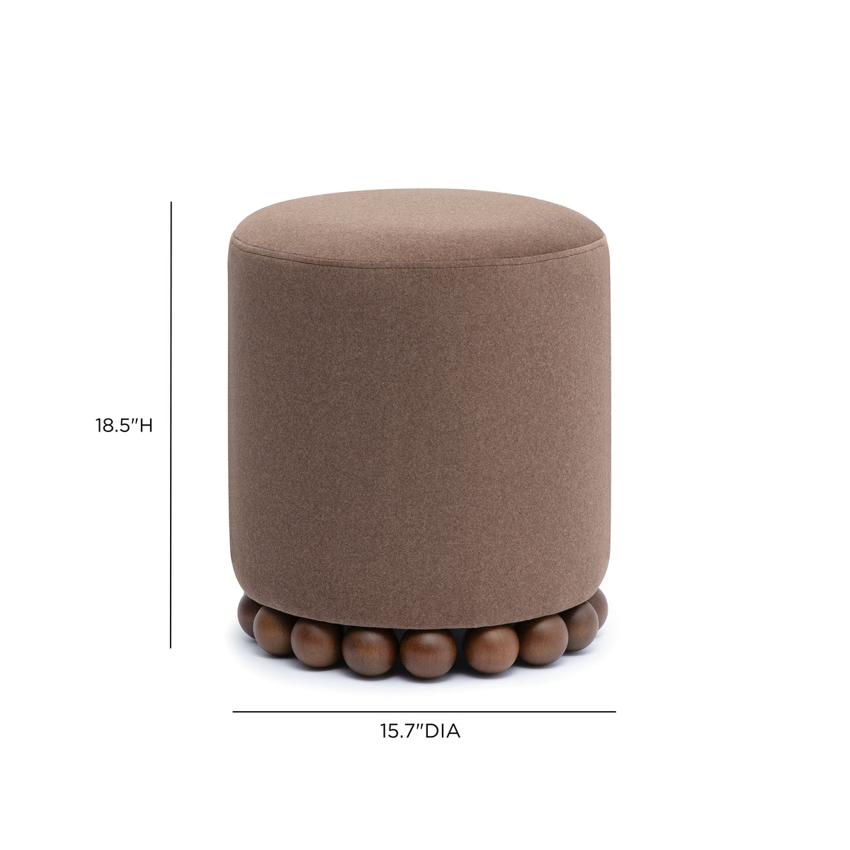 Dex accent footstool styled in guest bedroom corner