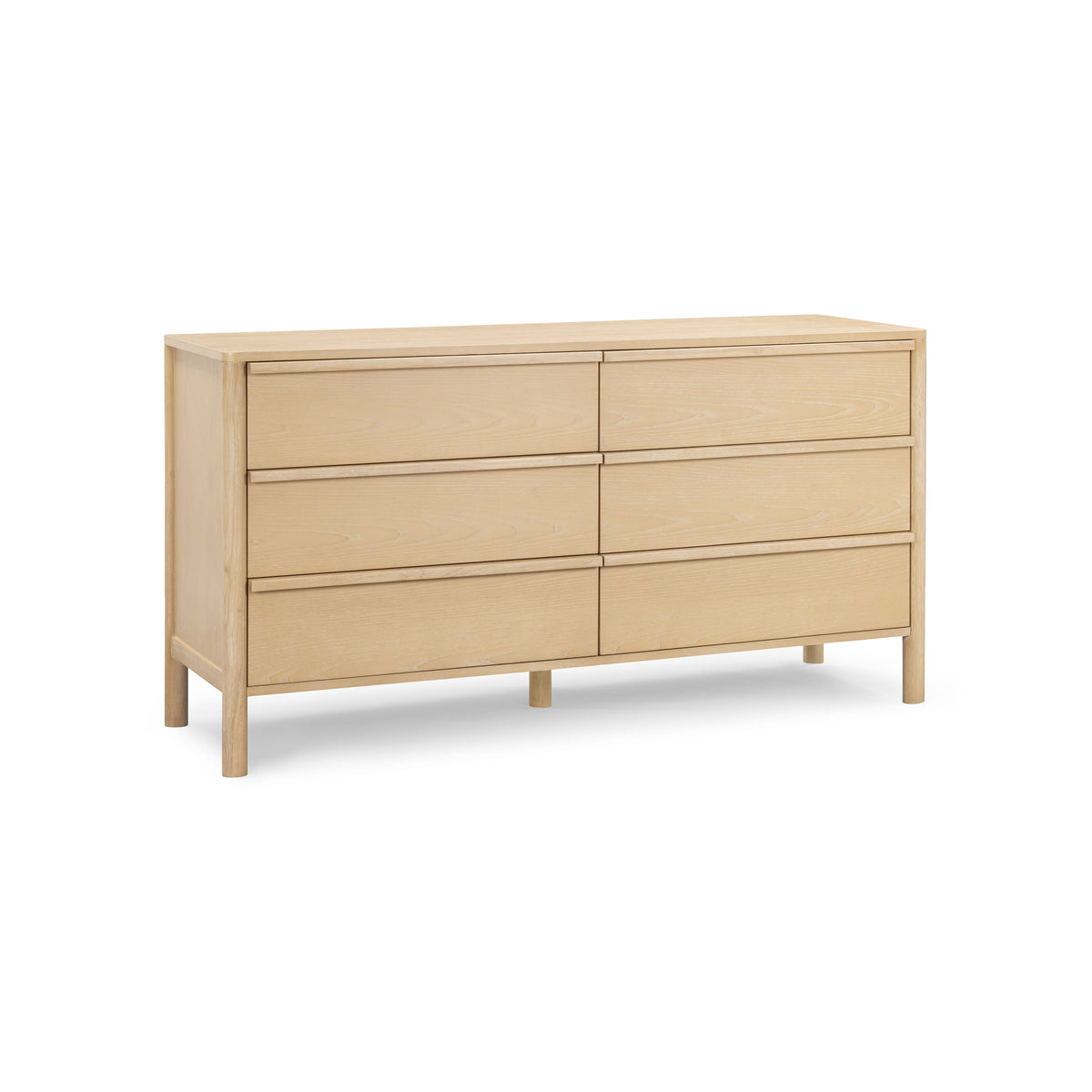 Tyra 62" Ash 6-Drawer Dresser - View 1