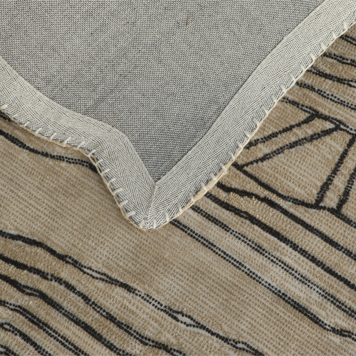 Daphne Natural Hand Tufted Wool Area Rug 5'X8' - View 4