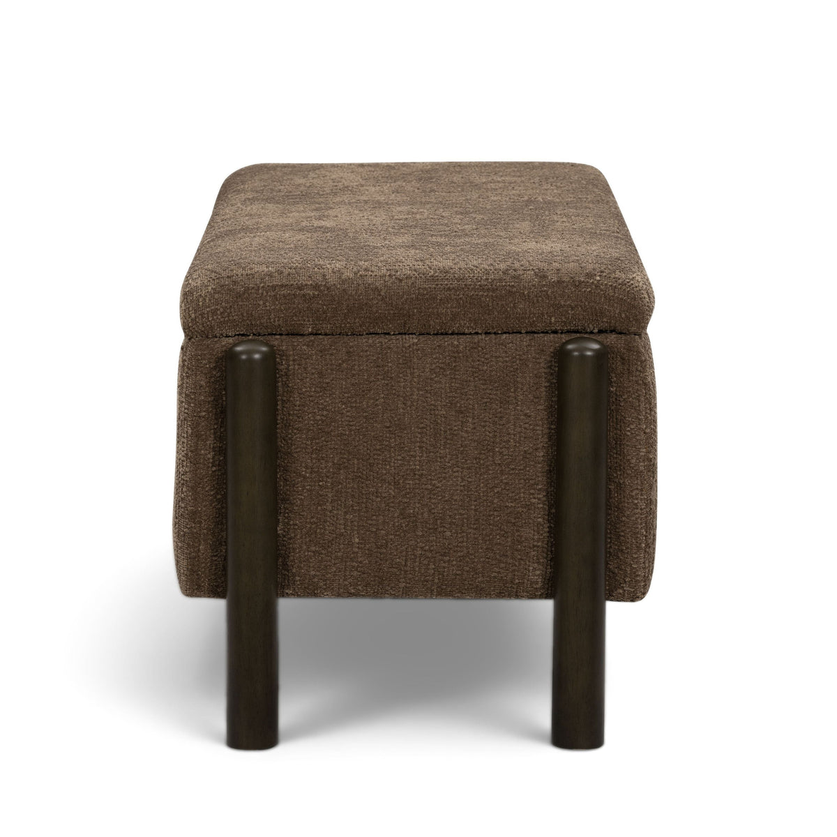 Abby 52" Nubby Fabric Storage Bench - View 14