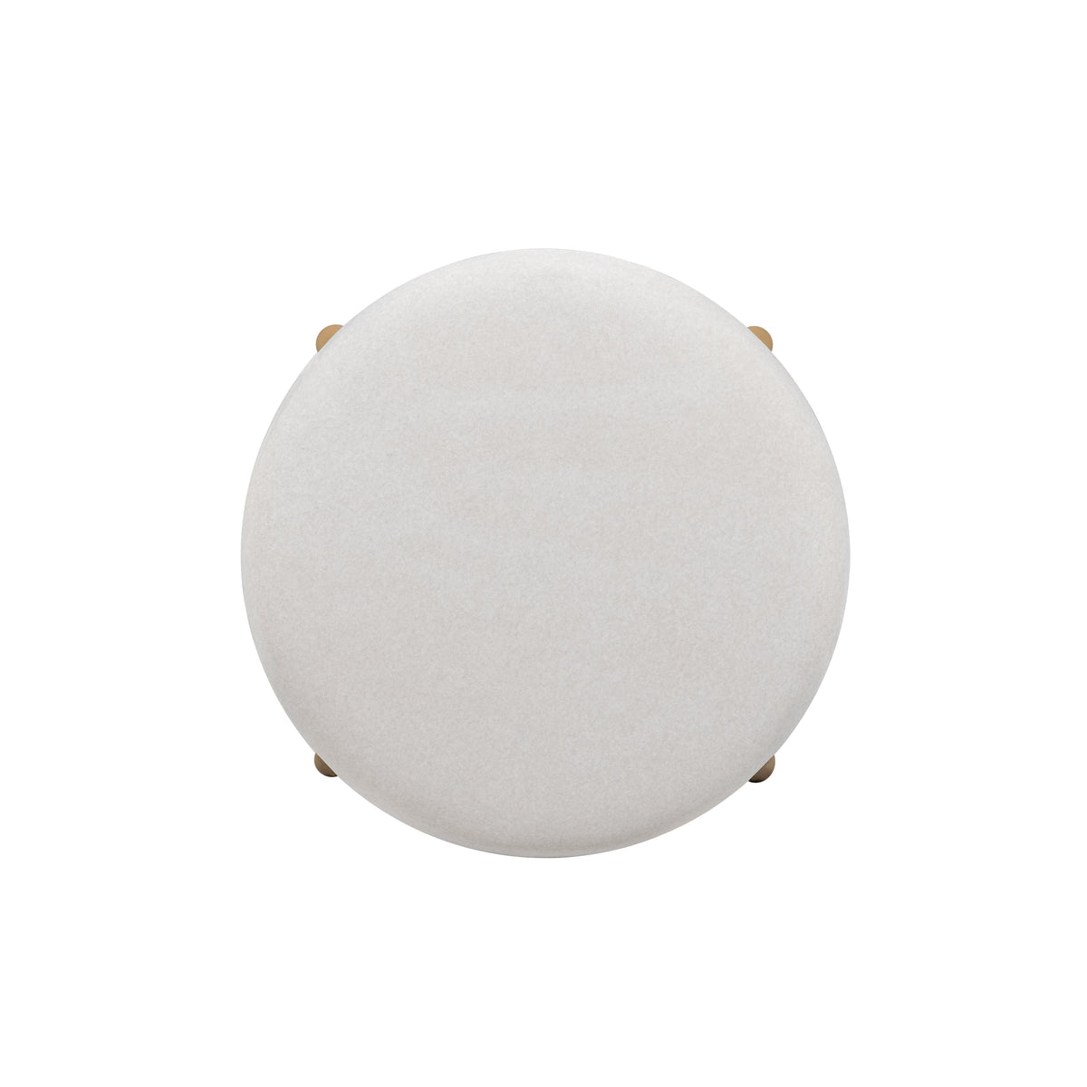 Oodle Performance Vegan Mohair Bar and Counter Stool top view of circular seat cushion