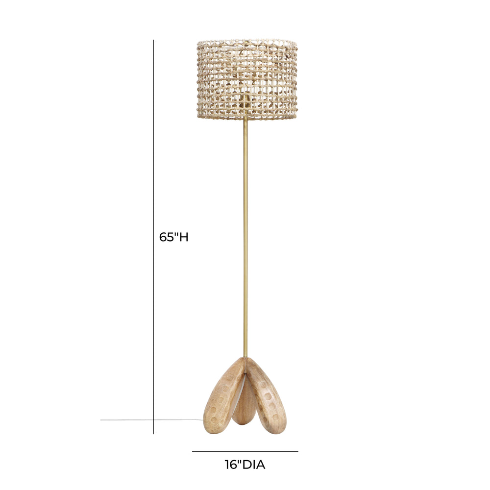 Alondra Wooden Floor Lamp dimensions