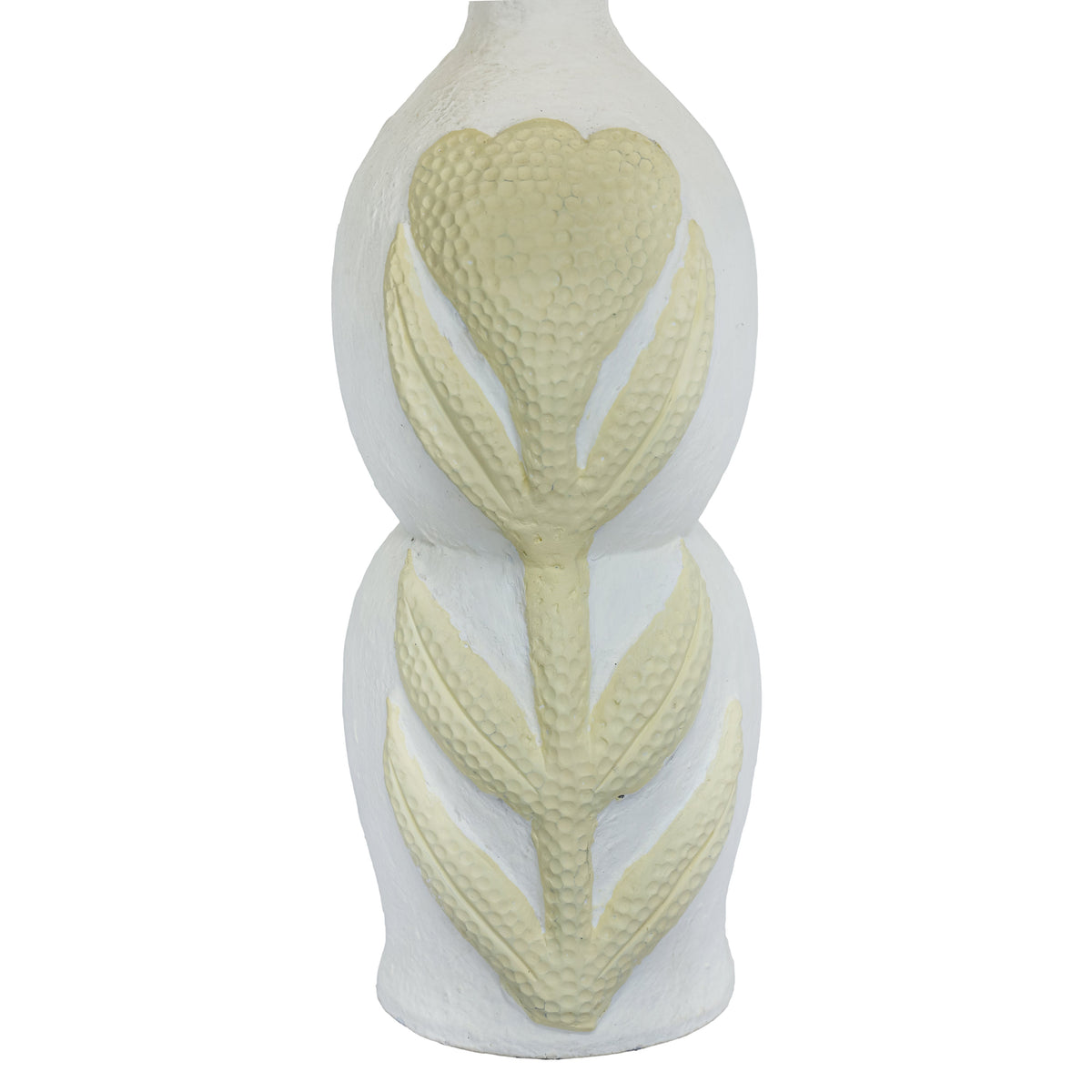 Edith Curved Papier Mache Flower Pleated Table Lamp - View 4