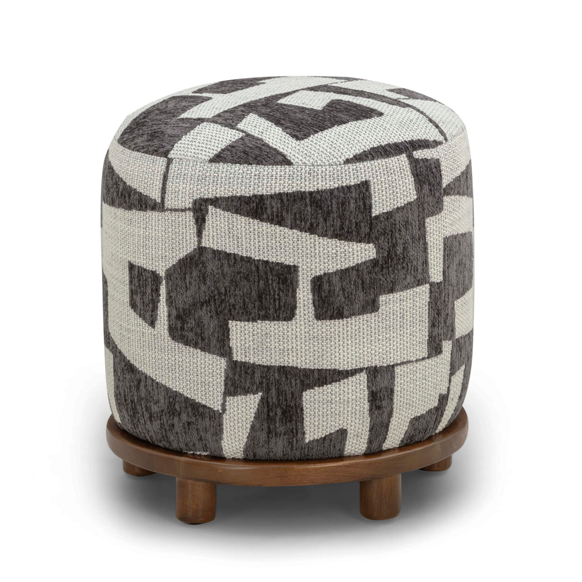 Bisou Performance Jacquard Ottoman - View 16