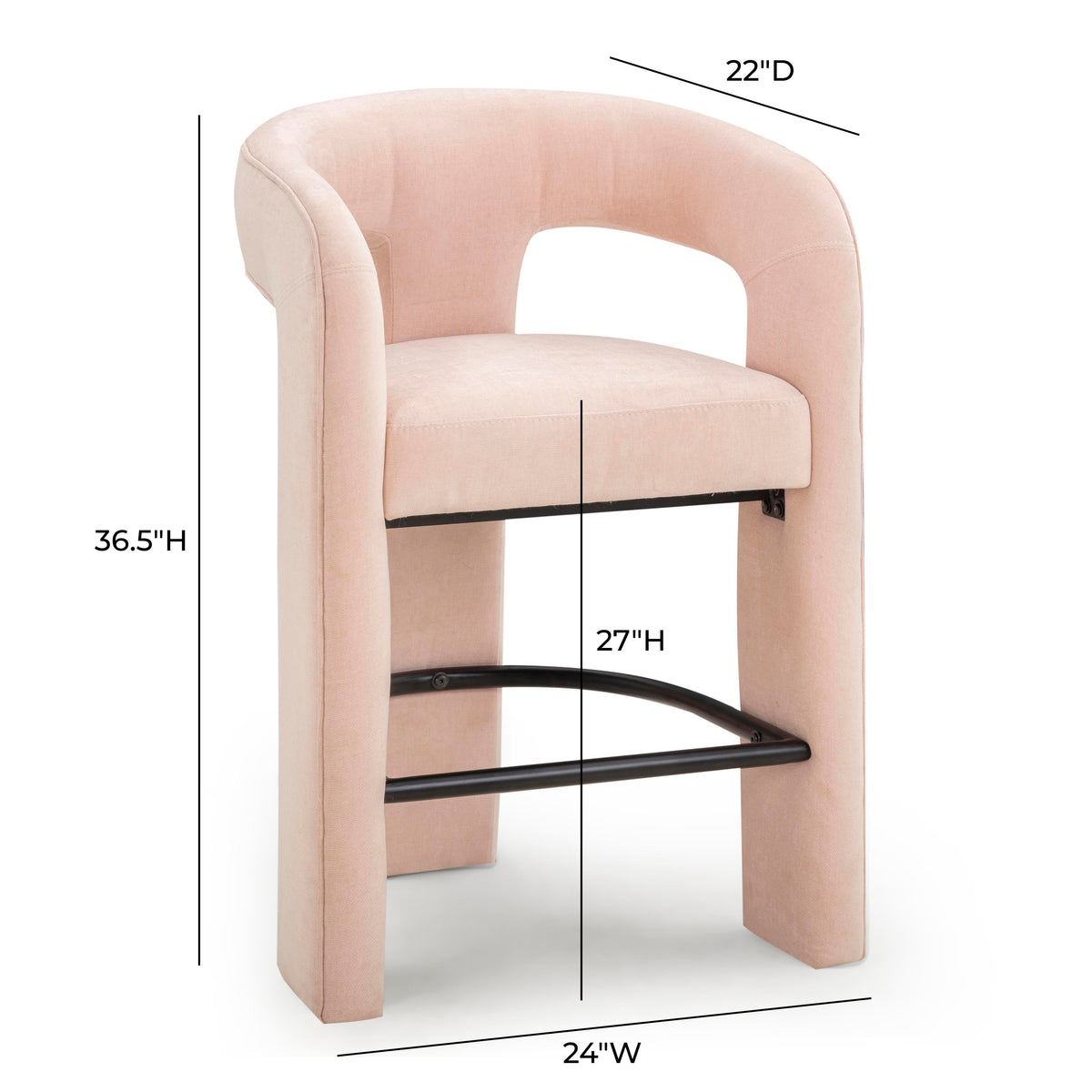 Malone Performance Chenille Stool - View 27